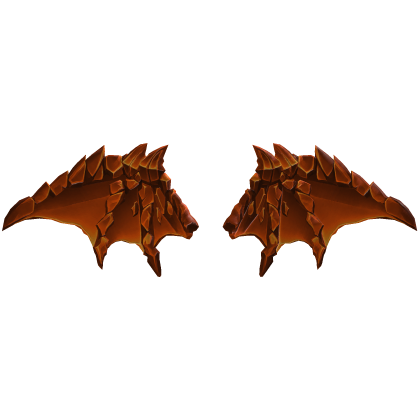 (NEW) Pure Orange Molten Lava Wings Addon (PBR) Roblox item