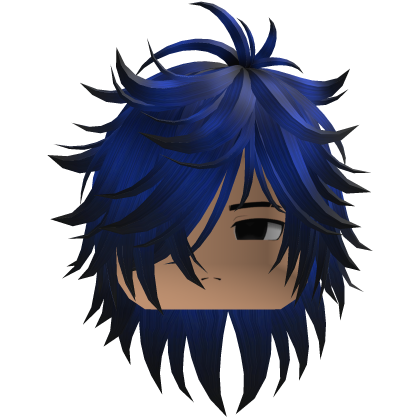 Cute Y2K emo blue hair Roblox item