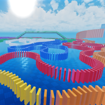 Domino Chain Reaction Effect