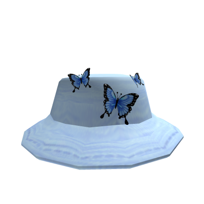 Blue 3D Butterfly Hat