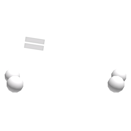 ♡ ꒱ cute low pigtail hair bobbles in white Roblox item