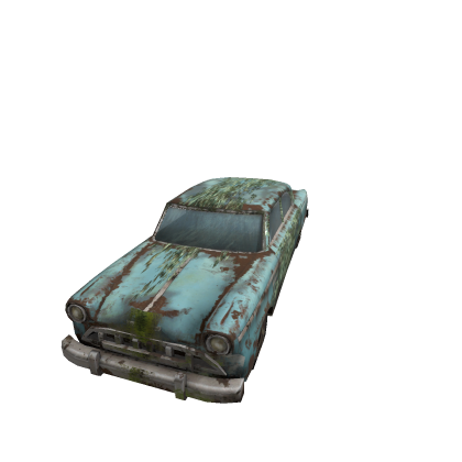 Old Mossed Abandoned Car (MESH)