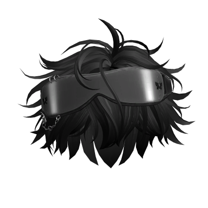 Messy Black Hair Goggles