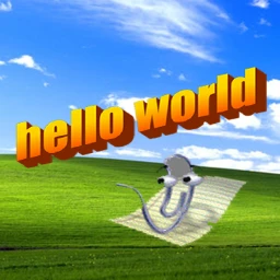 hello world. icon