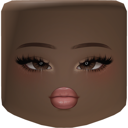Doe Blushy Makeup Face Brown Skin Tone Roblox item