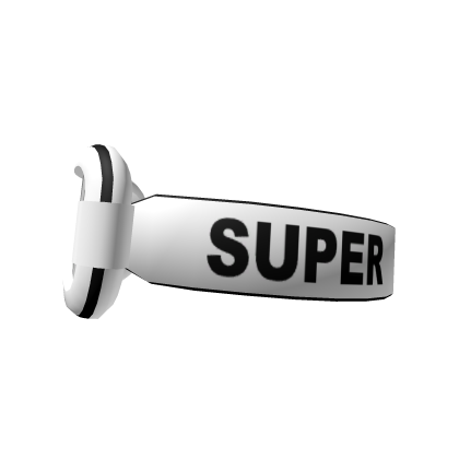 SUPER! White Goggles (Sideways)