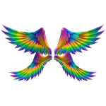 Rainbow Large Wings