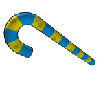 Sponge Candy Cane