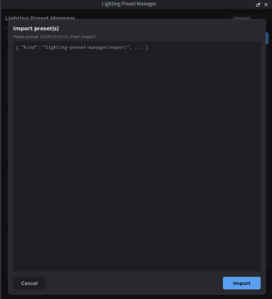 Lighting Preset Manager preview 4
