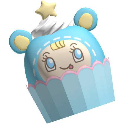 Cute Blue Mezzo Piano Cupcake Snack Roblox item