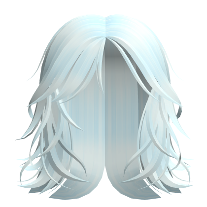 Baby Blue Wispy Messy Short Bob Y2K Hair thumbnail