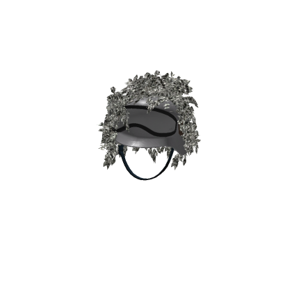 Helmet with foliage