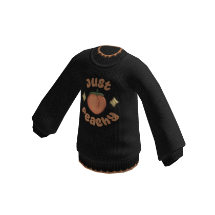 Cute Black Oversized Sweater