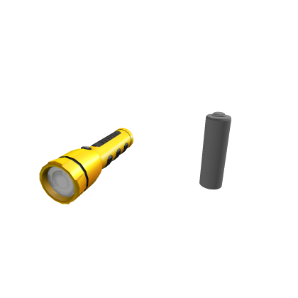 flashlight and battery