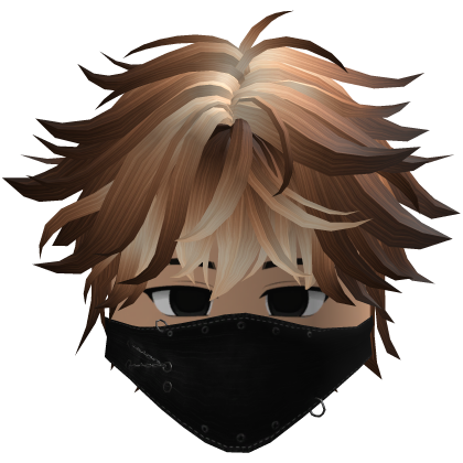 Cute Emo Boy Mask Black Y2K emo ( blonde )