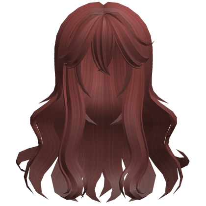 ♡ ꒰ fluffy anime red moe wavy hair ꒱ ♡