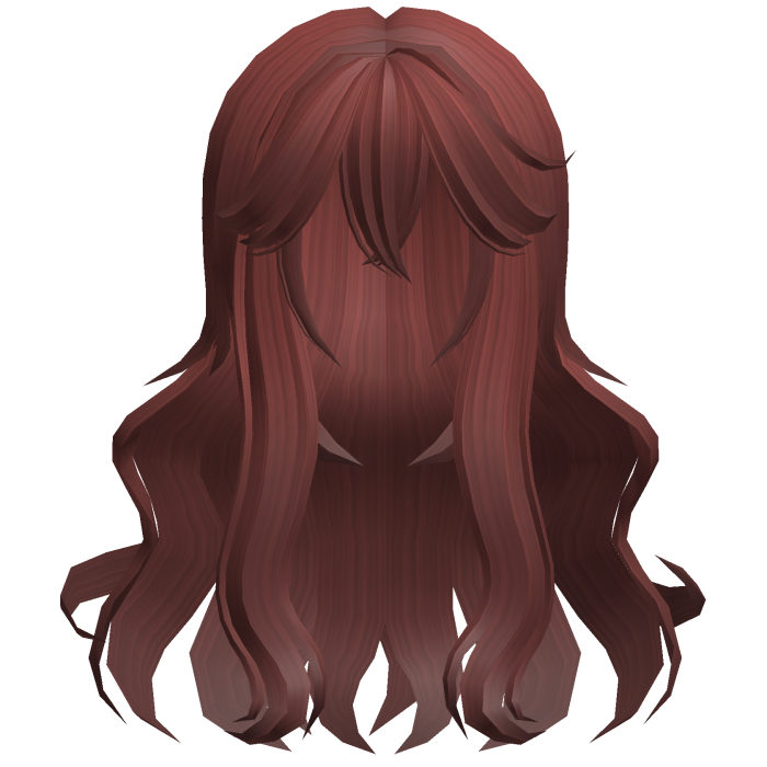 ♡ ꒰ fluffy anime red moe wavy hair ꒱ ♡