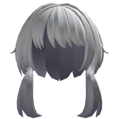 Niki Anna's White Bob Hair w/ Side Tails