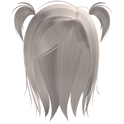 ♡ : side swept vamp pigtails emo hair platinum Roblox item