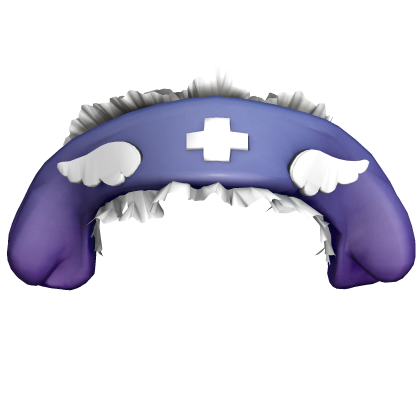 Cute Angel Nurse Headband - Purple White Roblox item