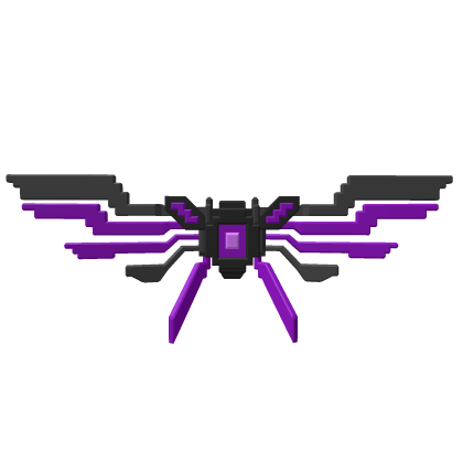 Purple Pixel Wings Jetpack | Voxel Void Backpack Roblox item