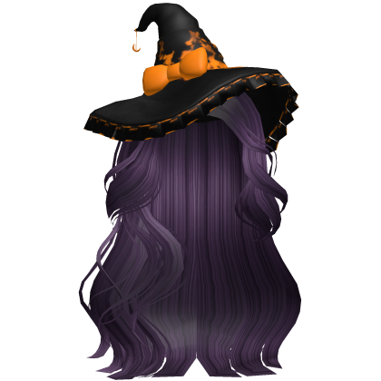 Halloween Side Swept Witch Hair (Purple)