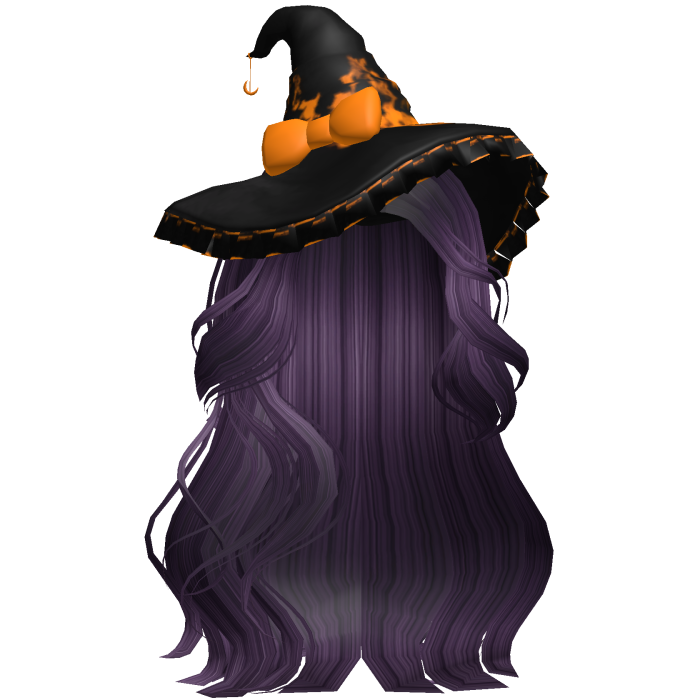 Halloween Side Swept Witch Hair (Purple)