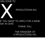 X PRODUCTIONS.INC