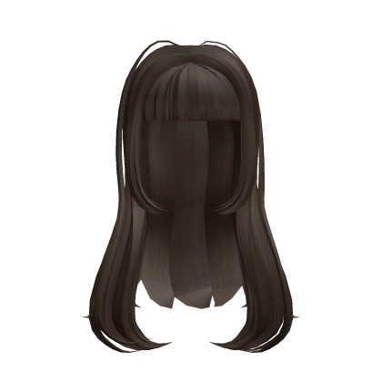 Brown Cute Girl Hair Y2K w/ Bangs thumbnail