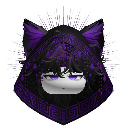 Egyptian Mullet w/ Divine Purple Black Hood