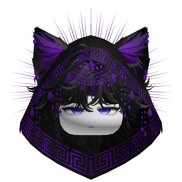 Egyptian Mullet w/ Divine Purple Black Hood