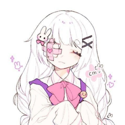 White hair anime girl Roblox decal