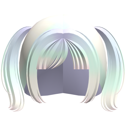 ♡ soft moe cutie pigtails in pastel rainbow