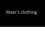 Waar's clothing