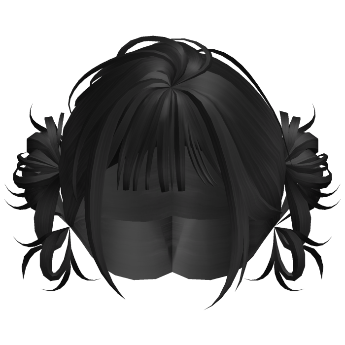 Mini Bun Bob Hair - Black