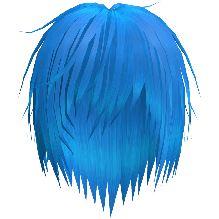 Blue Vkei Messy Emo Punk Hair