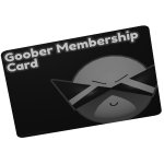 Goober Membership Card Code: Goobercard