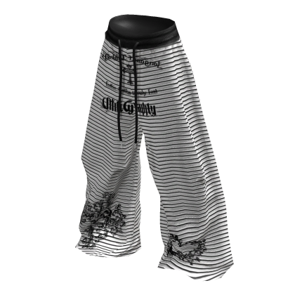 Gothic striped oversized pants - ZN 