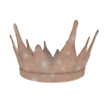 Peach Rose Ice Queen Crown