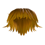 Golden Anime Messy Fluffy Hair