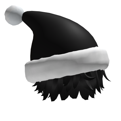  Black Hat Hair Santa Christmas Roblox item