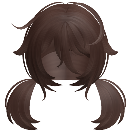 ♡ Kawaii Tweencore Messy Anime Brown Pigtails 🍀