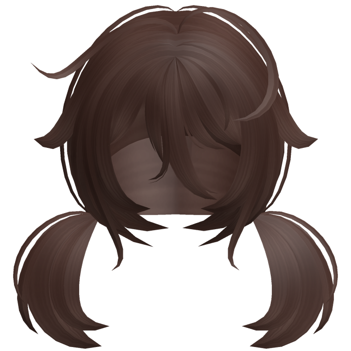 ♡ Kawaii Tweencore Messy Anime Brown Pigtails 🍀