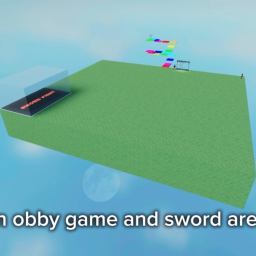 Fun obby game and sword arena