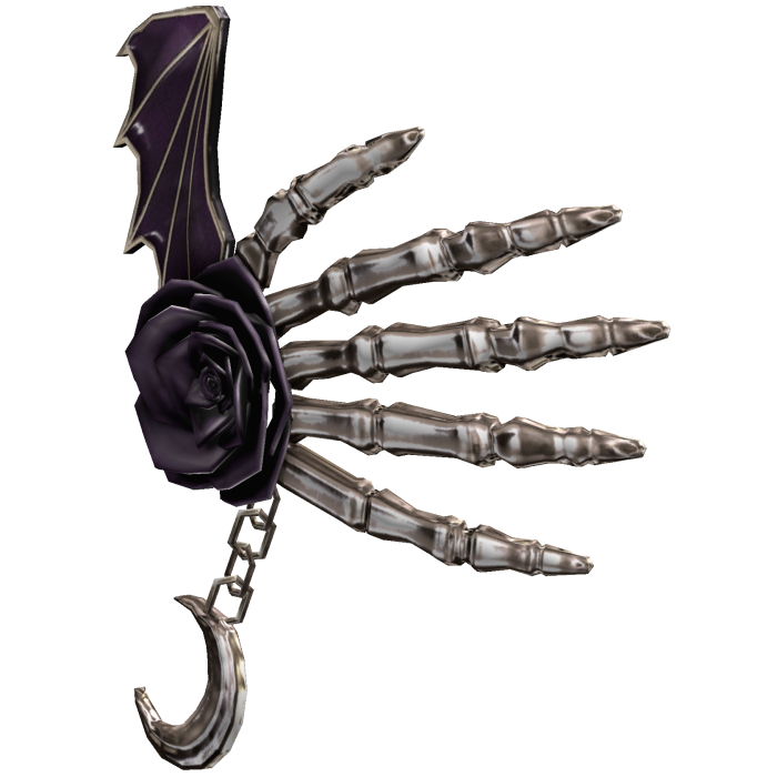 Vampiric Scary Skeleton Rose Hand