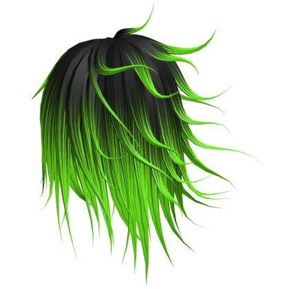 Green Windy Emo Hair 12 Roblox item