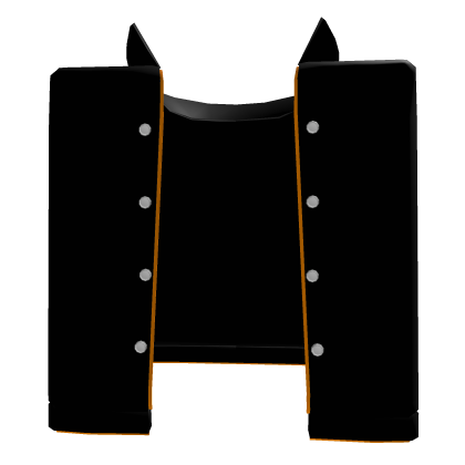 🧡⚡ Electric Black Coat - Sinister Orange [Short]
