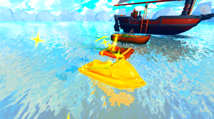 Stylized Pirate Ship & Boat Pack + Scripts & Anims preview 1