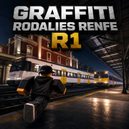 Graffiti Rodalies Renfe R1 (Spray Paint)