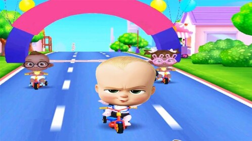 Cart ride to free Boss Baby!